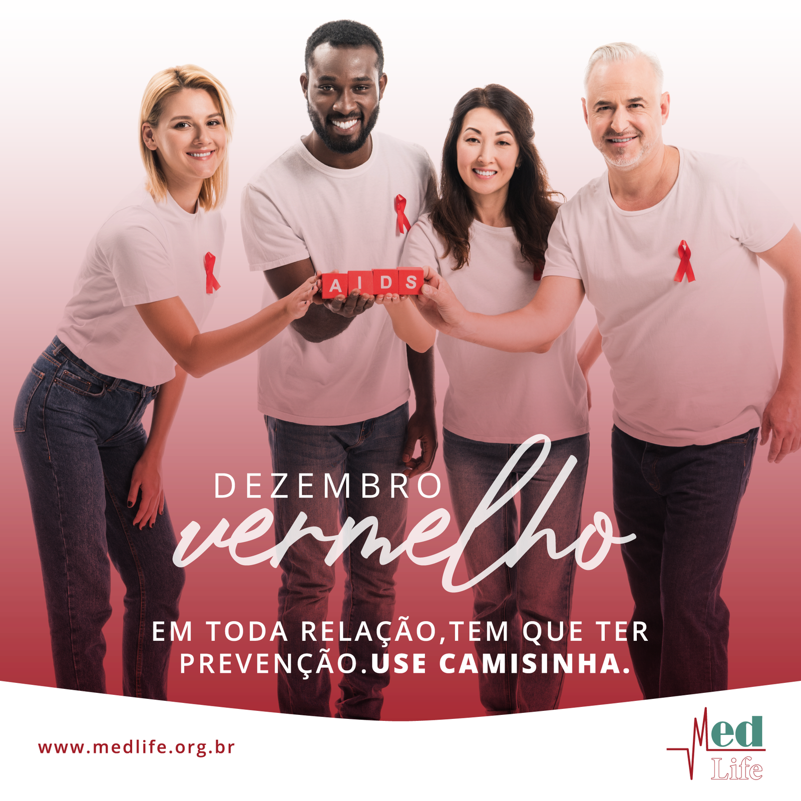 Dezembro Vermelho - Dia Mundial de Combate à AIDS - Med Life
